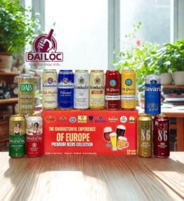 Hộp Quà EUROPE Hà Lan Đức Tiệp – Hộp 12 Lon 500ml