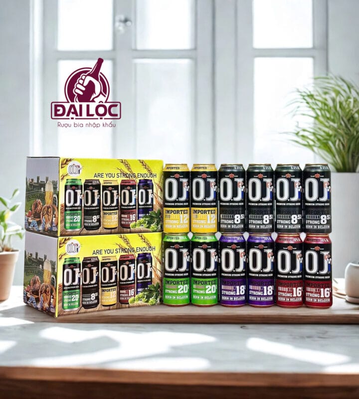 BIA RƯỢU NHẬP KHẨU ĐẠI LỘC - Hộp quà bia Bỉ OJ