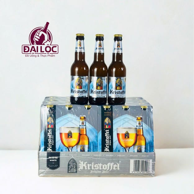 Bia Bỉ Kristoffel White 5% – thùng 24 chai 330ml
