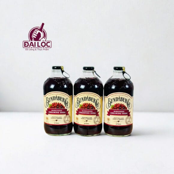 Nước trái cây Bundaberg Creaming Soda Úc – thùng 24 chai 375ml