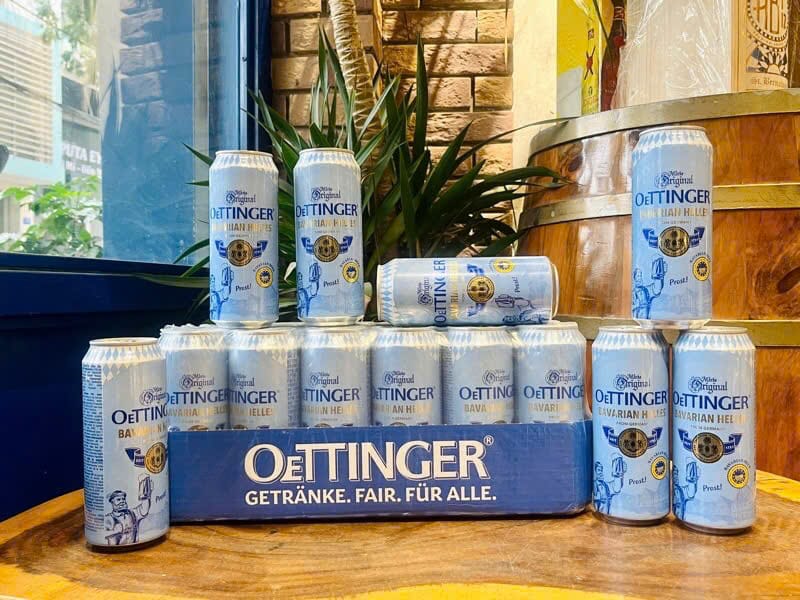 Oettinger Bavarian Helles 4,7% – lon 500ml – Đức Oettinger Bavarian Helles