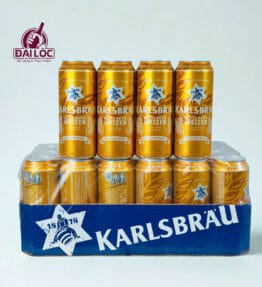 Bia Karlsbrau Helles Natur Weizen 5,2% Đức – thùng 24 lon 500ml