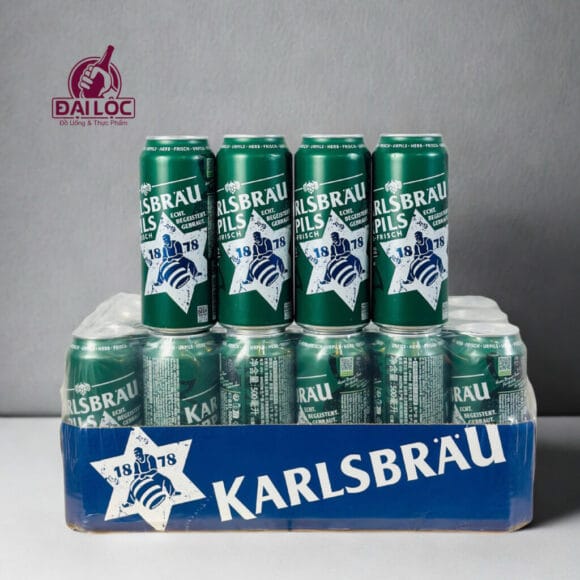 Bia Karlsbrau Urpils 4.8% Đức – thùng 24 lon 500ml