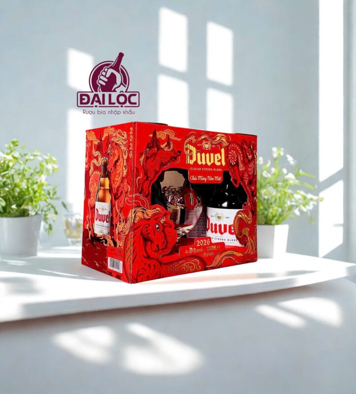 BIA RƯỢU NHẬP KHẨU ĐẠI LỘC - hộp quà bia Duvel