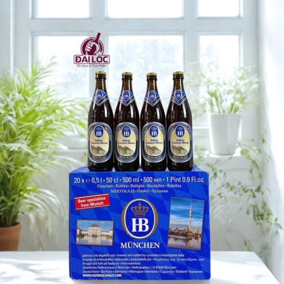 Bia Hofbrau Schwarze 5,1% - Bia Đen Đức nổi tiếng tại Munich