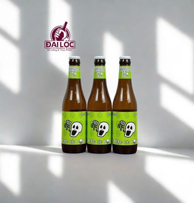 Bia Tête de Mort Double IPA 8,1% bia Bỉ chai 330ml tête de Mort Double IPA bia Bỉ cao cấp