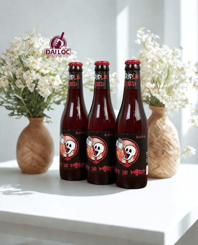 Bia Tête de Mort Triple Red 8.2% bia Bỉ chai 330ml Tête de Mort Triple Red bia Belgian Triple Red