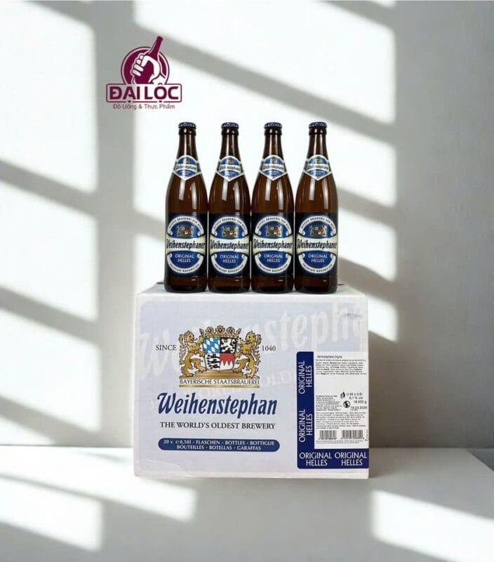 bia Weihenstephaner Original Helles thùng 20 chai 500ml