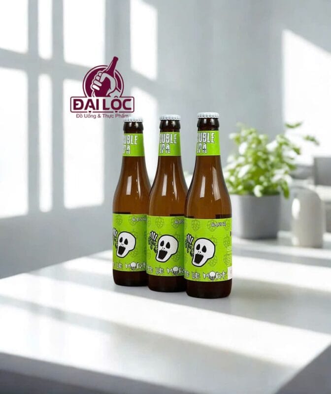 Bia Tête de Mort Double IPA 8,1% bia Bỉ chai 330ml tête de Mort Double IPA bia Bỉ đầu lâu nhập khẩu