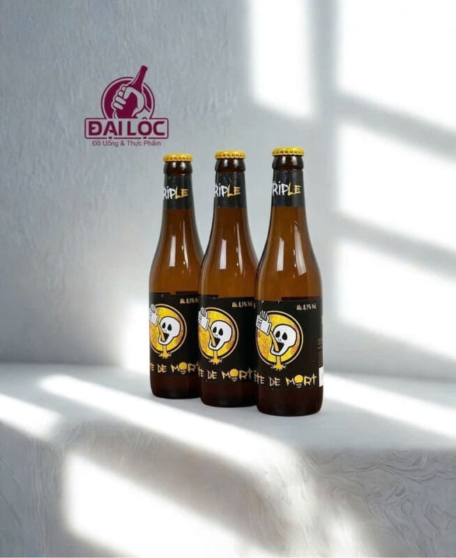 Bia Tête de Mort Triple Gold 8.1% chai 330ml Tête de Mort Triple Gold bia bi cao cap