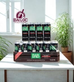 Bia DAB Dark Lager 4.8% (Thùng 24 Lon 500ml) – Bia Đen Đức