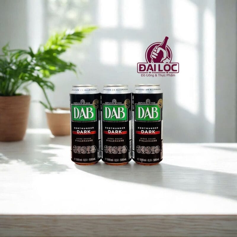 Bia DAB Dark Lager 4.8% (Thùng 24 Lon 500ml) – Bia Đen Đức Bia DAB Dark Lager