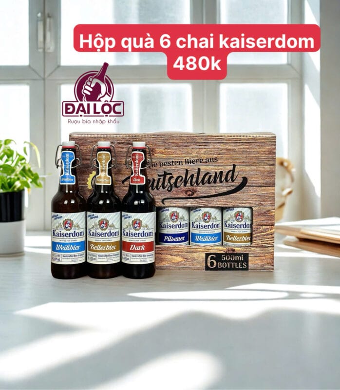 Hộp Quà Bia Nhập Khẩu Châu Âu cho mùa Tết Bính Ngọ 2026 Hộp quà bia nhập khẩu 6 chai
