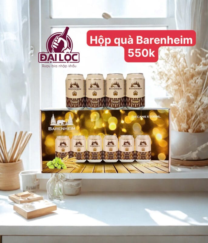 Hộp Quà Bia Nhập Khẩu Châu Âu cho mùa Tết Bính Ngọ 2026 Hộp quà bia Nhập Khẩu 18 lon