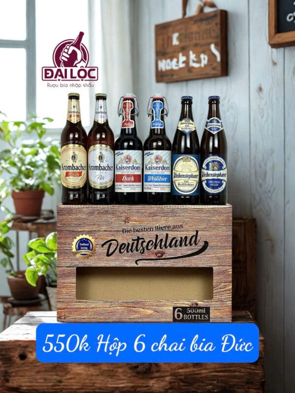 Hộp Quà Bia Nhập Khẩu Châu Âu cho mùa Tết Bính Ngọ 2026 BIA RƯỢU NHẬP KHẨU ĐẠI LỘC - hộp quà bia nhập khẩu