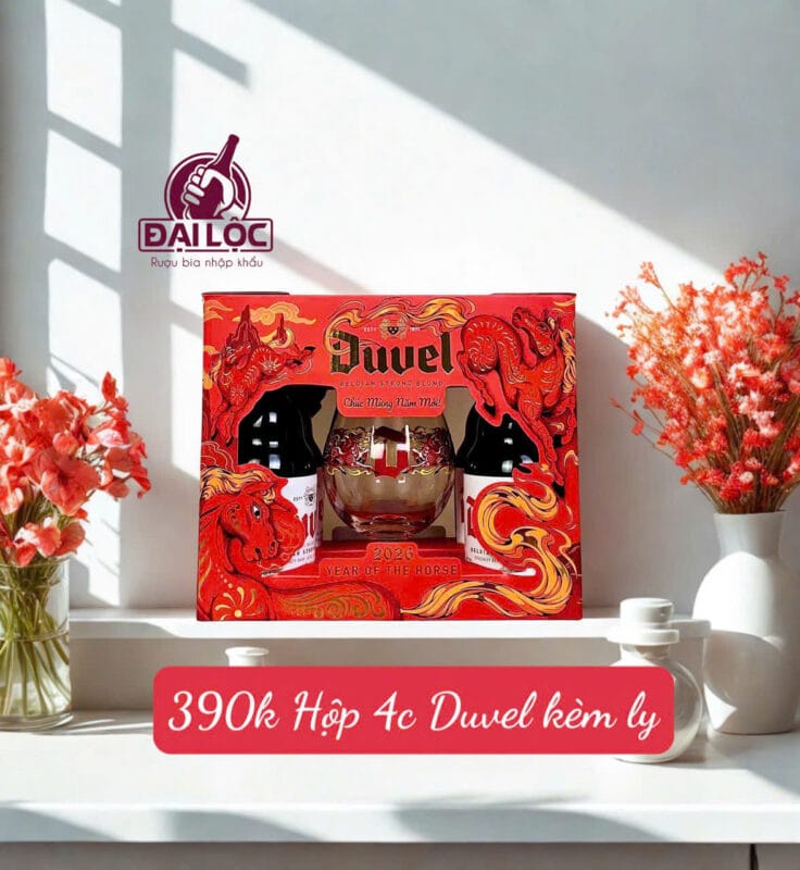 Hộp Quà Bia Nhập Khẩu Châu Âu cho mùa Tết Bính Ngọ 2026 BIA RƯỢU NHẬP KHẨU ĐẠI LỘC - hộp quà bia nhập khẩu