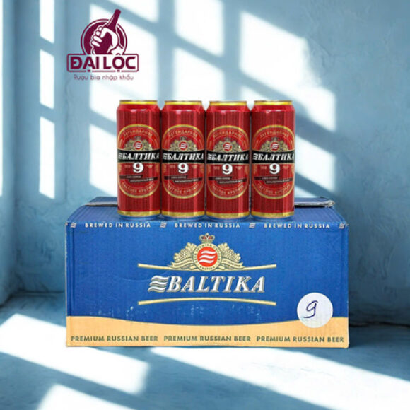Bia Nga Baltika 9 (8%) 24 lon 450ml– Sức Mạnh Đích Thực