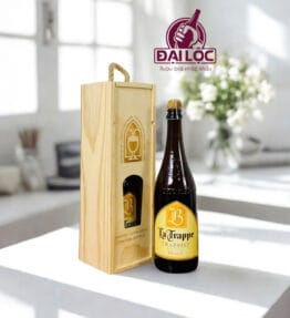 Hộp Quà Bia Hà Lan La Trappe Trappist - Hộp Gỗ 1 Chai 750ml