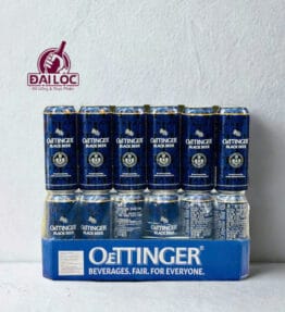 Bia Oettinger đen 4,9% Đức – thùng 24 lon 500ml