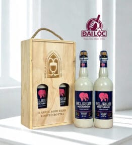 Hộp Quà Gỗ 2 Chai Delirium 8,5% 750ml – Bia Bỉ