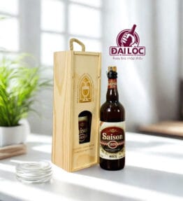 Hộp Quà Gỗ Saison 1858 6.4% Chai 750ml (Hộp 1 - 2 - 3 Chai)