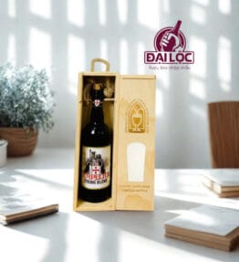 Hộp Quà Gỗ Tempelier Strong Blond 8% 750ml (Hộp 1 - 2 - 3 Chai)