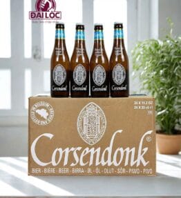 Bia Corsendonk Blanche 4.8% – Chai 330ml – Thùng 24 Chai