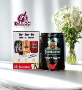 Bia Feldschlobchen Đen Schwarzbier 5% – Bình 5 Lít