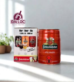 Bia Feldschlobchen Pilsner 4,9% – Bình 5 Lít