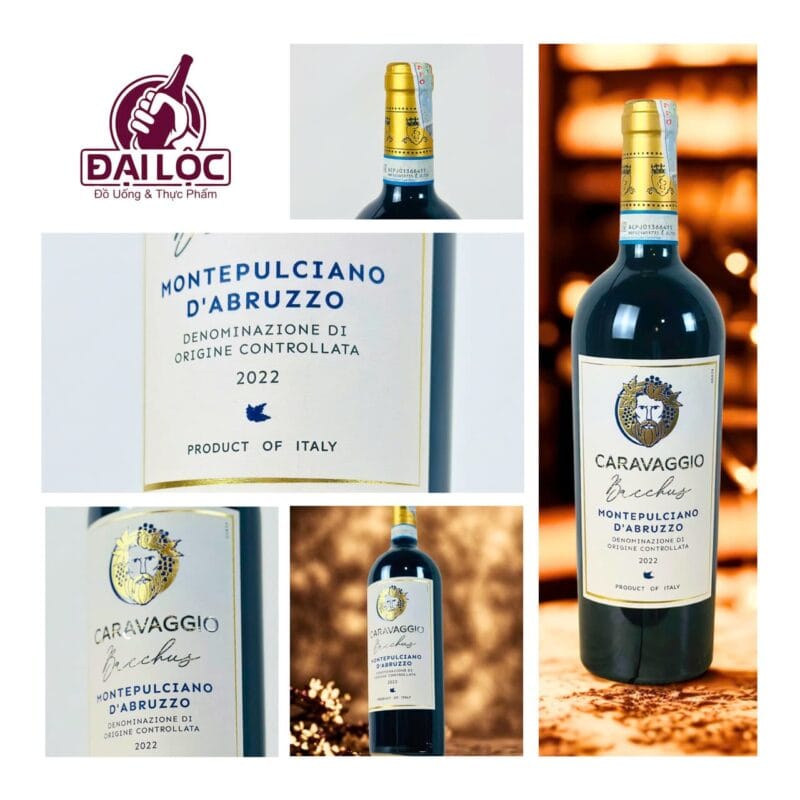 So sánh vị chát của nho Negroamaro và Montepulciano trong vang Ý Caravaggio Montepulciano d’Abruzzo 2022 là đại diện tiêu biểu rượu vang Ý chất lượng cao của miền Trung nước Ý.