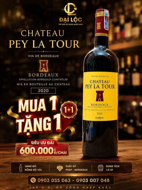 Vang Pháp Chateau Pey La Tour 2020 13%