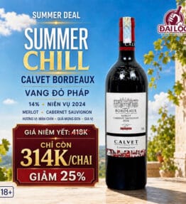 Rượu Vang Pháp Calvet Bordeaux 2024 12,5%