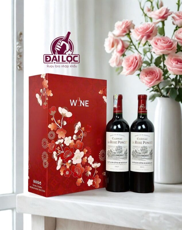 RƯỢU VANG PHÁP CHÂTEAU LA ROSE PONCET 2022 15% – Mua 2 tặng 1