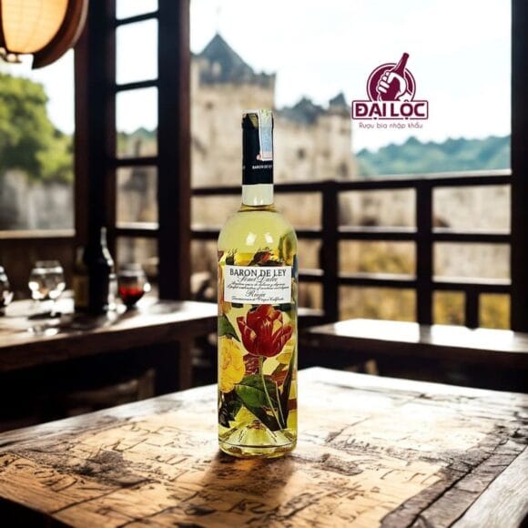 Rượu Vang Trắng Tây Ban Nha Baron de Ley Semi Dulce DOCa Rioja 11,5% niên vụ 2023