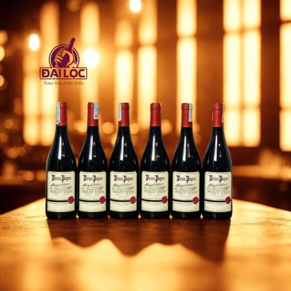 Rượu Vang Pháp Vieux Papes Rouge 12,5% (Merlot – Syrah)