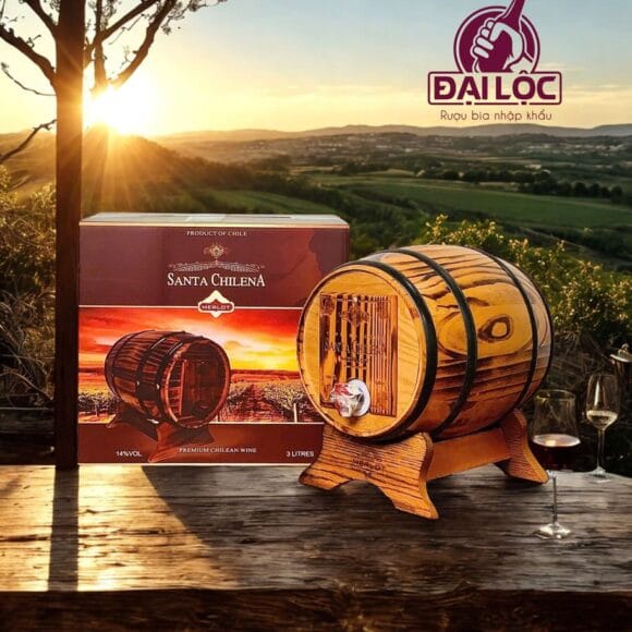 Vang Trống Santa Chilena 3 Lít 13%