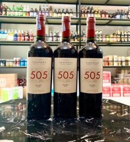 Vang Argentina Casanera 505 Malbec tặng ly pha lê ý RCR