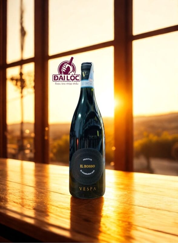 Rượu Vang Vespa IL Rosso Primitivo Di Manduria 2023 15,5%