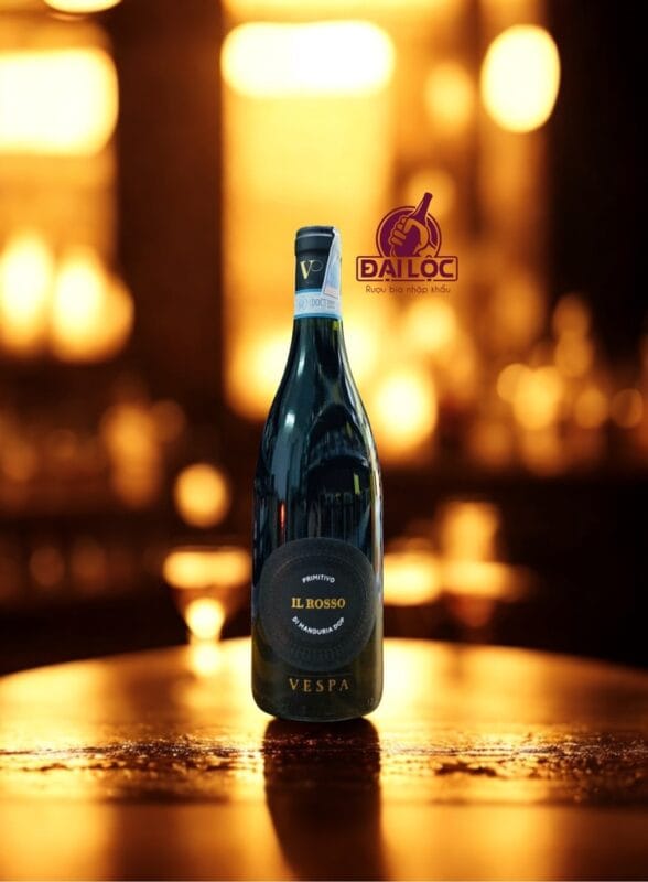 Rượu Vang Vespa IL Rosso Primitivo Di Manduria 2023 15,5%
