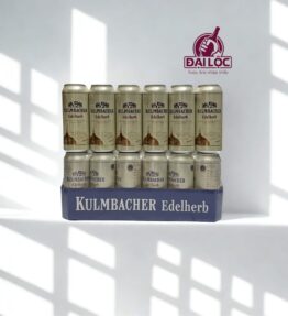 Bia Kulmbacher Edelherb 4.9% Đức – Thùng 24 Lon 500ml