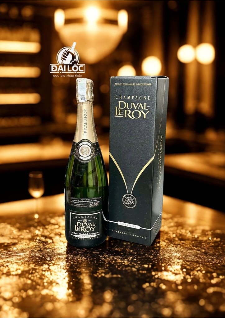 Champagne Duval-Leroy Brut Reserve 12% – Đỉnh cao vang sủi từ vùng Épernay, Pháp