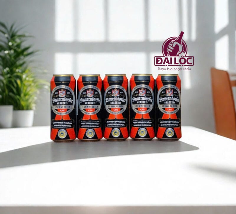 Bia Đen Kauerndorfer Schwarzbier 4,9% – Thùng 24 Lon 500ml Bia Đen Kauerndorfer Schwarzbier 4,9% – Thùng 24 Lon 500ml