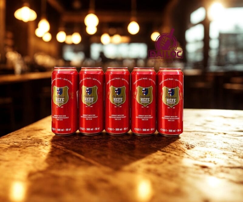 Bia Lúa Mì Obermain Hefeweizen 5,4% – Thùng 24 Lon 500ml