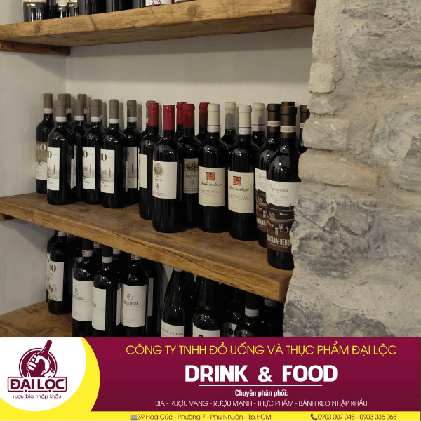 Mua rượu vang Ý tại TPHCM: Địa chỉ showroom uy tín, giá tốt nhất hiện nay Đồ Uống Đại Lộc duy trì nhiệt độ của rượu vang Ý ở mức 16-18°C