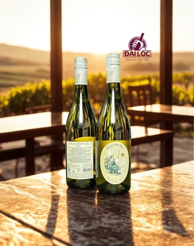 Rượu Vang Trắng Claude Val Blanc 2024 12,5% Chai 750ml