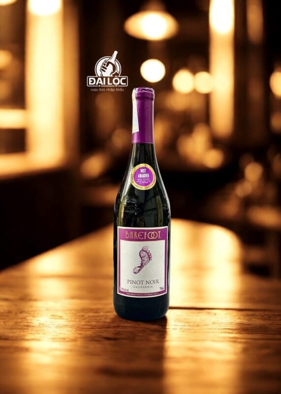 Rượu Vang Mỹ Barefoot Pinot Noir 13,5% Chai 750ml