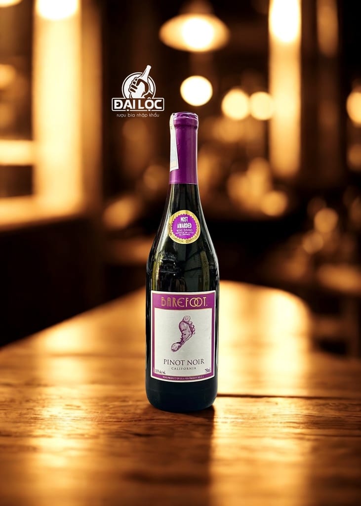 Rượu Vang Mỹ Barefoot Pinot Noir 13,5% Chai 750ml