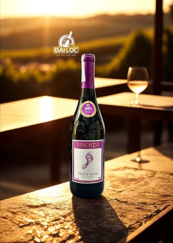 Rượu Vang Mỹ Barefoot Pinot Noir 13,5% Chai 750ml