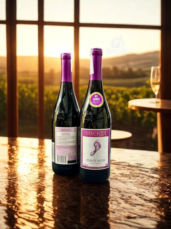 Rượu Vang Mỹ Barefoot Pinot Noir 13,5% Chai 750ml