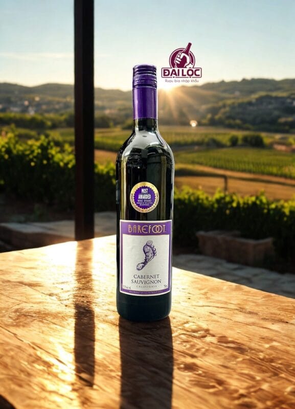 Rượu Vang Mỹ Barefoot Cabernet Sauvignon 13,5% Chai 750ml